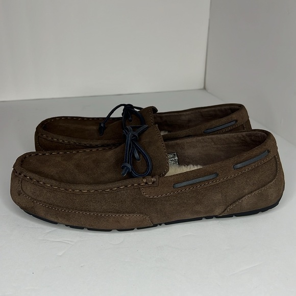 Authentic UGG Australia Chester Slip On Loafers Slippers Men's Size 10 EEE Brown - Picture 4 of 10